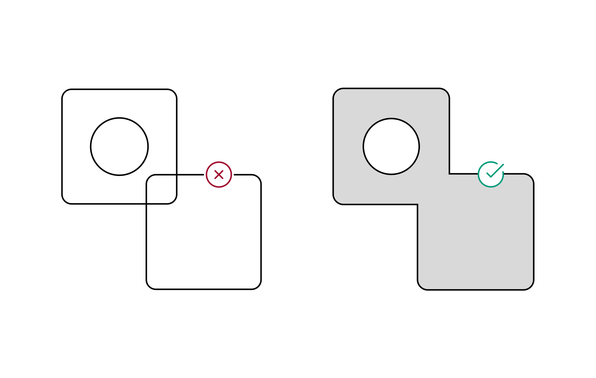Crossing segments example